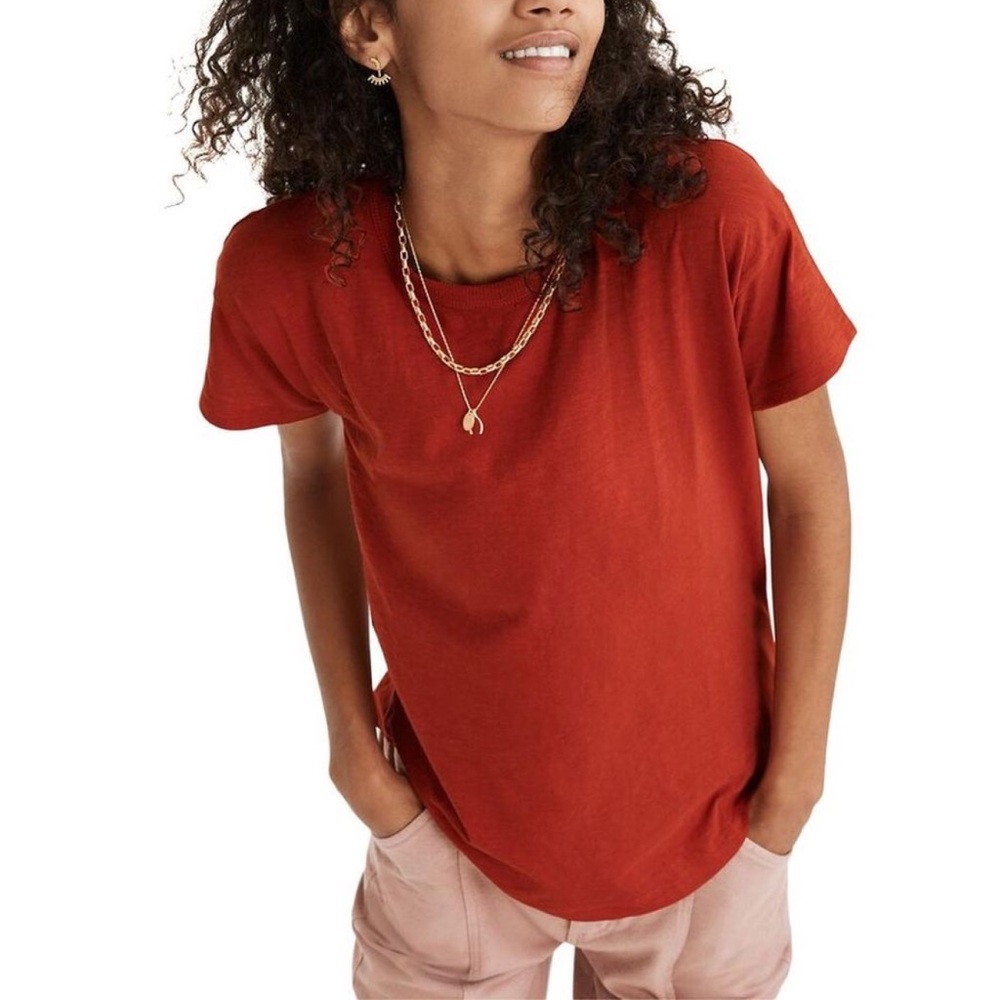 Madewell | Whisper tee | red